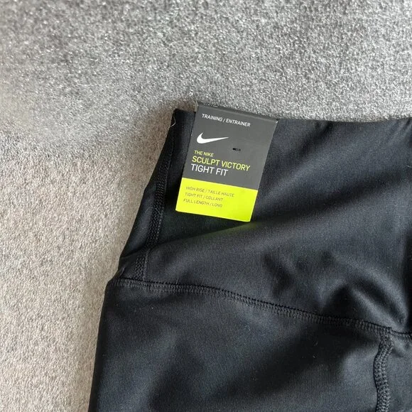 Women's Nike Eagles logo Black High Rise Tight Fit Leggings Size S - Picture 6 of 7